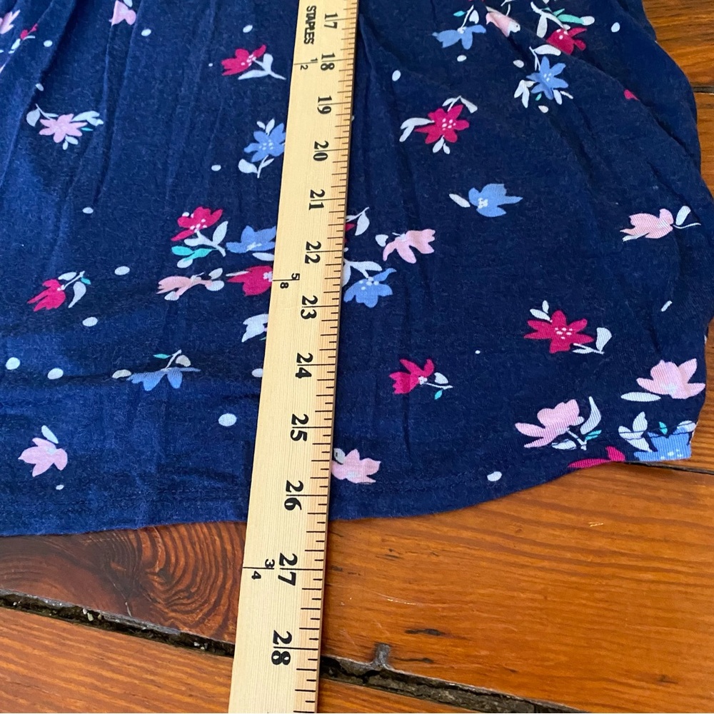 Kim Rogers Floral Navy 3/4 Sleeve top Size 2X - Picture 12 of 14